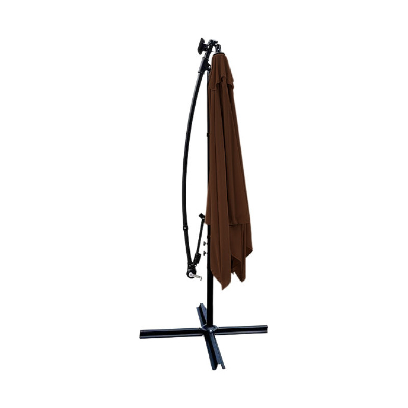 Зонт садовый c LED-подсветкой 2,5×2,5 м Коричневый + чехол WCG