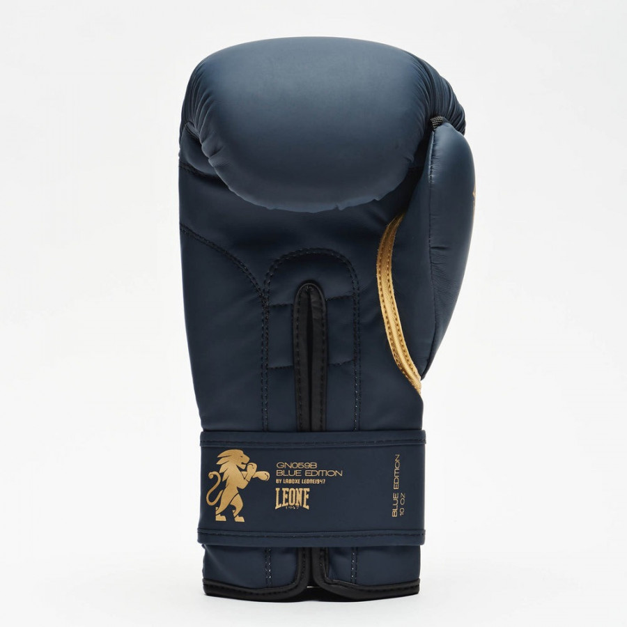 Боксерські рукавиці Leone GN059B Blue Edition 14 унцій (капу в комплекті)