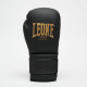 Боксерские перчатки Leone GN059D Black/Gold (капа в комплекте), 12 унций, PU, FLEX PU, Чёрно-золотой