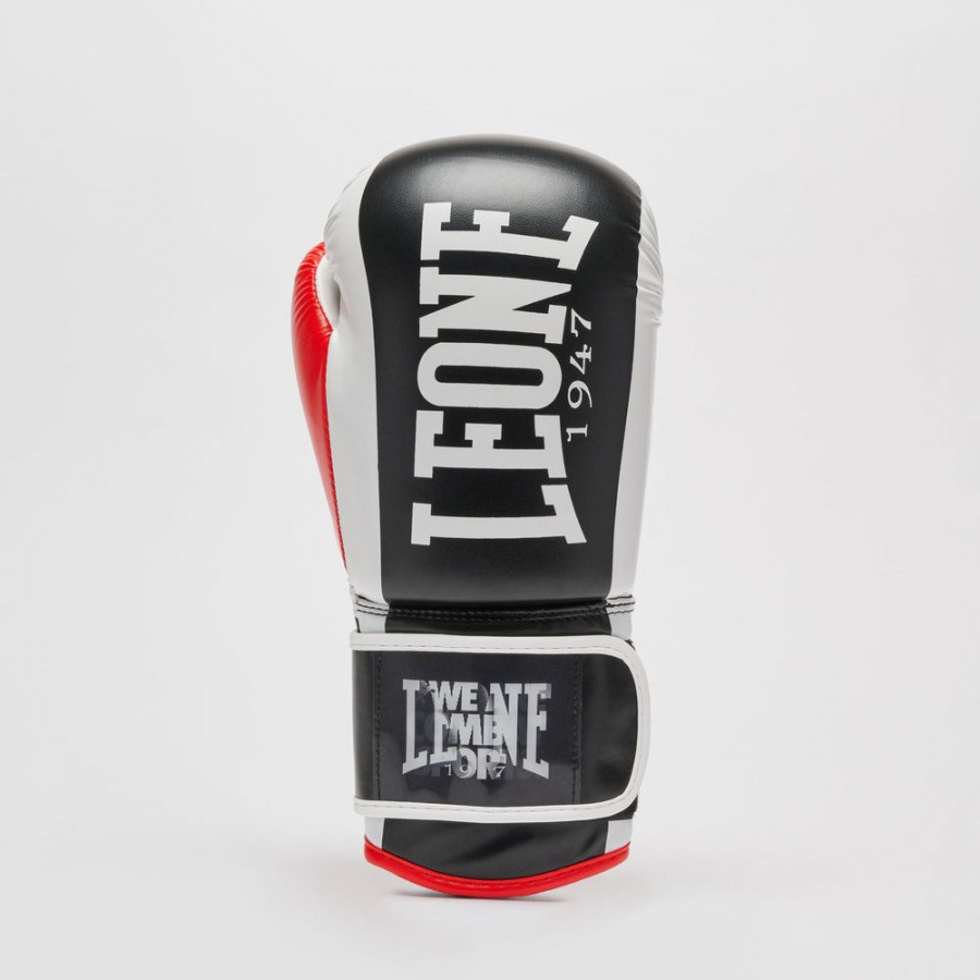 Боксерські рукавиці Leone GN333 LOGO WACS Black 12 унцій (капу в комплекті)