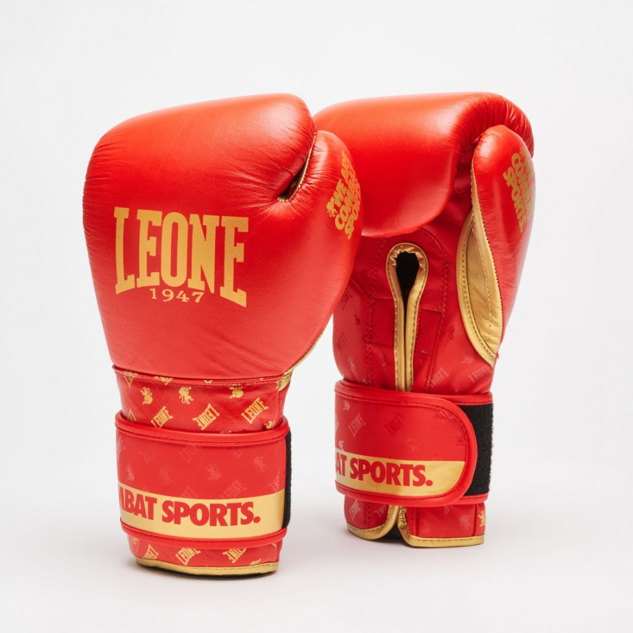 Боксерські рукавиці Leone GN220 DNA Red 16 унцій (бинти 4 м. в комплекті)
