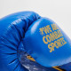 Боксерские перчатки Leone GN220 DNA Blue (бинты 4 м. в комплекте), 16 унций, Натуральная кожа буйвола, Полиуретан, Синий