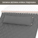 Стійка для гамака 50х50 + Двомісний гамак SOFT сірий XXL 200x140 з планками