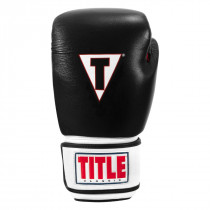 Боксерські рукавиці TITLE Classic Leather 2.0 Black/White/Red L 14 oz