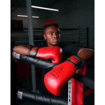 Боксерські рукавиці TITLE Boxing Vegan Gloves Red/Black 12 oz