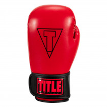 Боксерські рукавиці TITLE Boxing Vegan Gloves Red/Black 12 oz