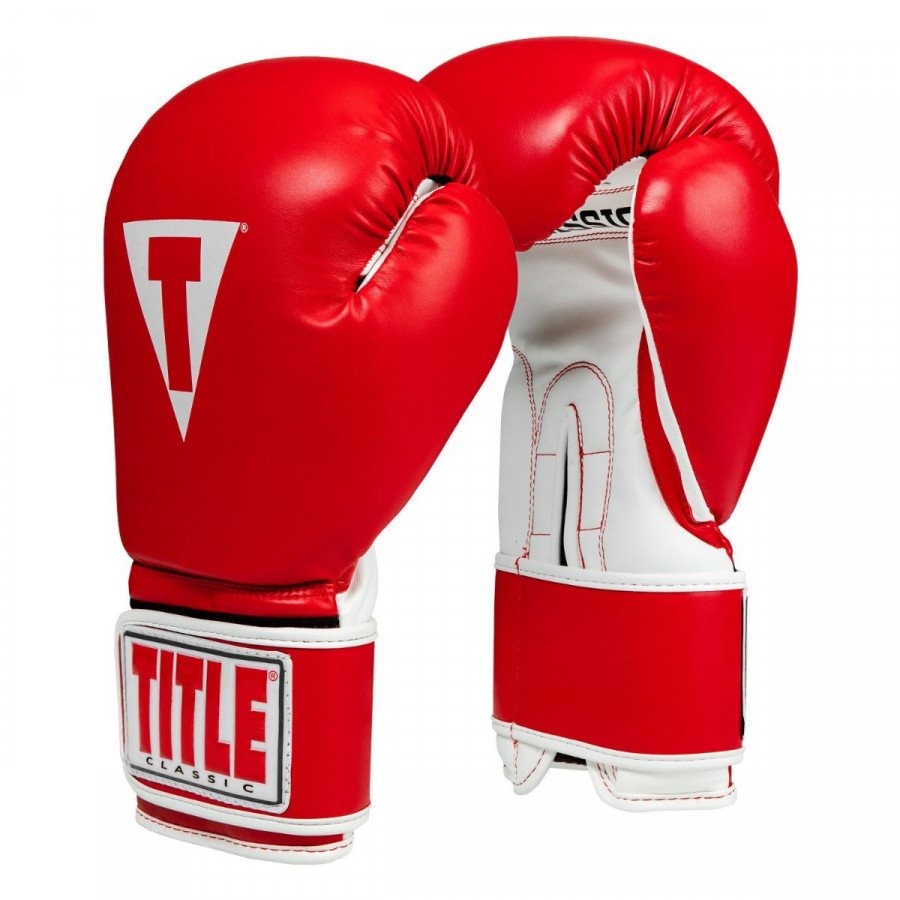 Боксерські рукавиці TITLE Classic Pro Style 3.0 Red/White 14 oz