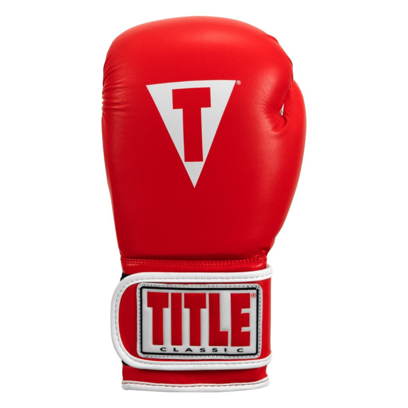 Боксерські рукавиці TITLE Classic Pro Style 3.0 Red/White 14 oz 