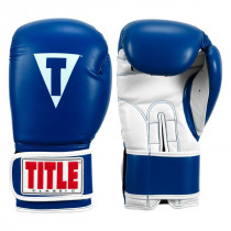 Боксерські рукавиці TITLE Classic Pro Style 3.0 Blue/White 12 oz