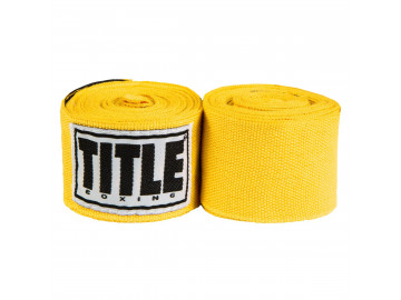 Бинти для боксу TITLE Boxing Mexican Style 180" Gold (4.5м.)