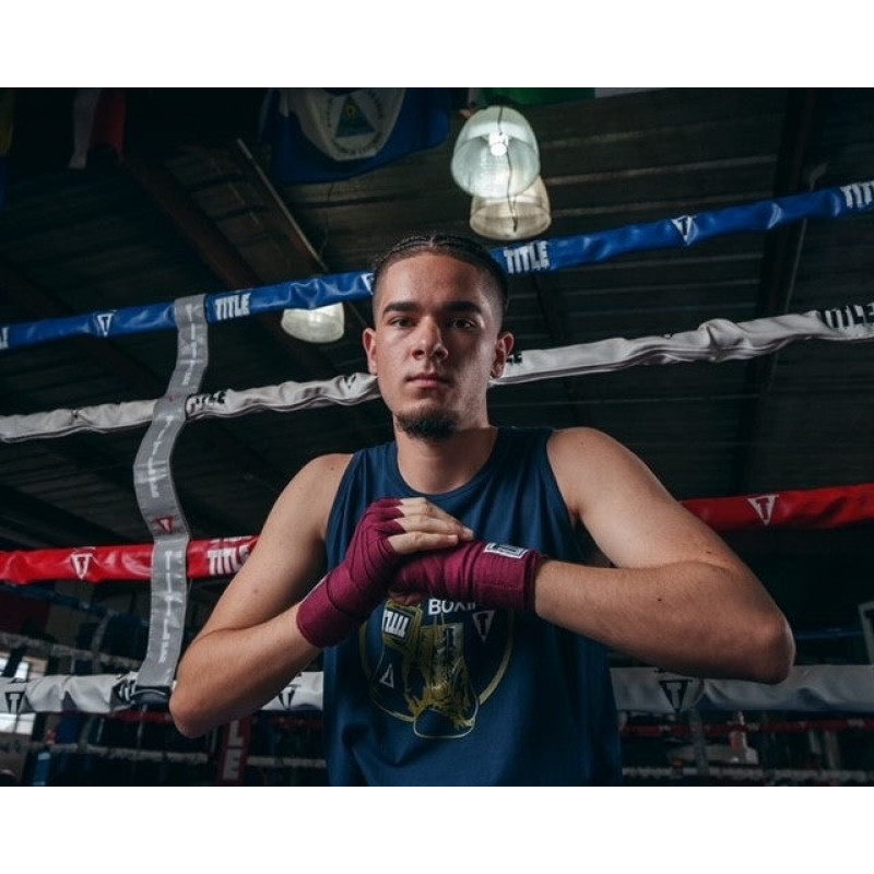 Бинты для бокса TITLE Boxing Select 180" Semi Elastic Mexican Maroon, Длина 4,5 м, Полуэластичные, Спандекс, Полиэстер, Красный