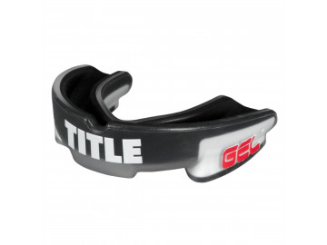 Капа TITLE Boxing Gel Triple-Shox 2.0 Black/Grey доросла (вік 11+) Grey/Black