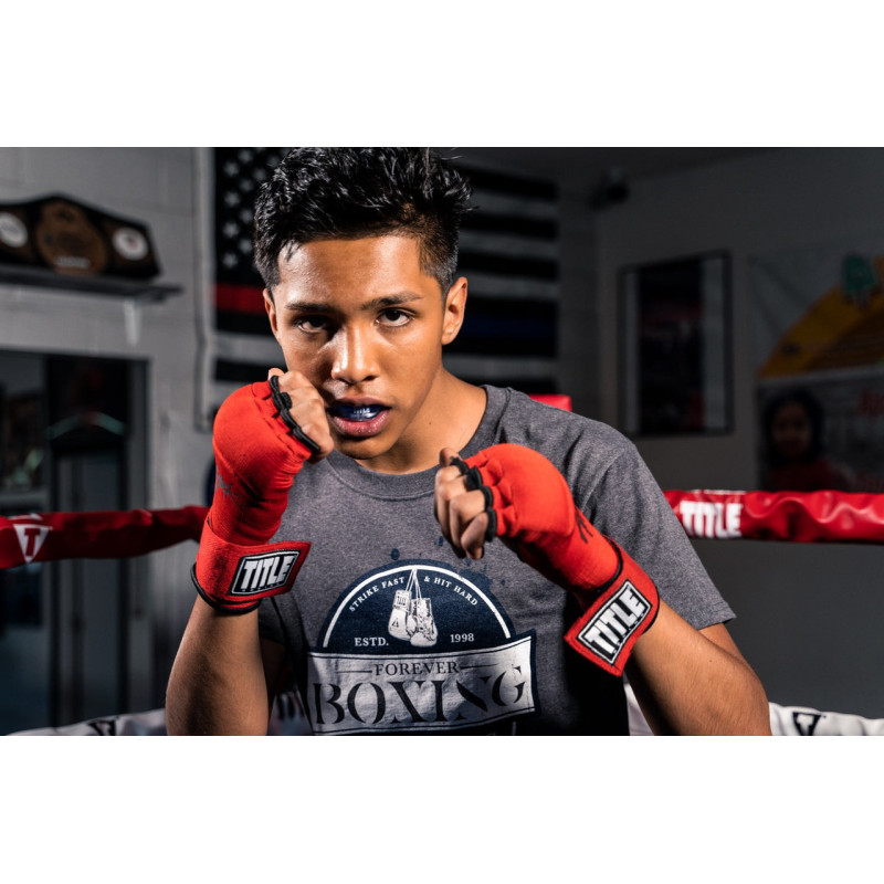 Капа TITLE Boxing Gel Triple-Shox 2.0 Black/Grey доросла (вік 11+) Grey/Black