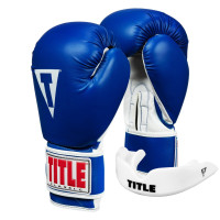 Боксерські рукавиці TITLE Classic Pro Style 3.0 Blue/White 12 oz