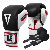 Боксерські рукавиці TITLE Boxing Gel World Black M 12oz