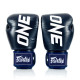 Боксерські рукавиці Fairtex BGV1-ONE (натуральна шкіра) Blue 10 унцій (бинти в комплекті)
