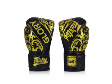 Боксерські рукавиці Fairtex BGVG2 Velcro Black 12 унцій