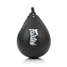 Пневмогруша боксерська Fairtex SB1 Black, Штучна шкіра, Висота 30 см, Чорний