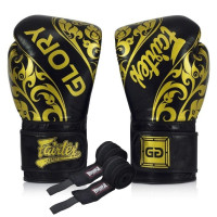 Боксерські рукавиці Fairtex BGVG2 Velcro Black 12 унцій