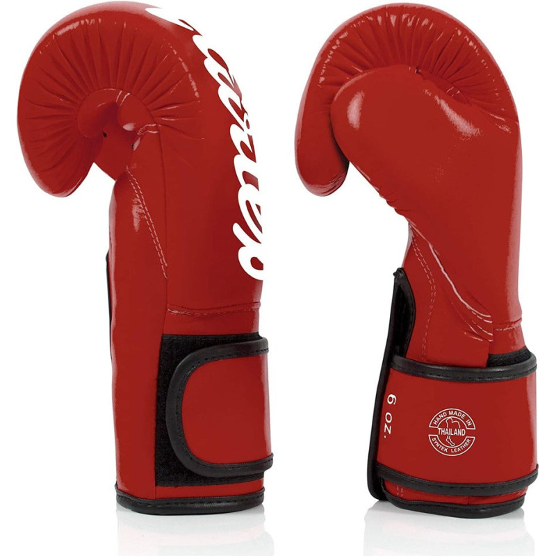 Боксерские перчатки Fairtex BGV14 Red (бинты в комплекте), 10 унций, Микрофибра, Красный