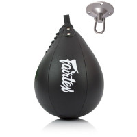 Пневмогруша боксерська Fairtex SB1 Black, Штучна шкіра, Висота 30 см, Чорний