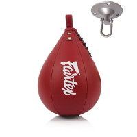 Пневмогруша боксерська Fairtex SB1 Red, Штучна шкіра, Висота 30 см, Червоний