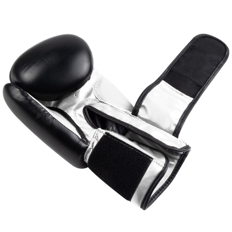Боксерські рукавиці PowerPlay 3004 Classic Чорно-Білі 14 унцій