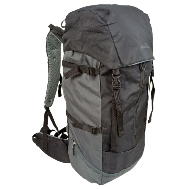 Легкий походный, туристический рюкзак с дождевиком 45L Adventuridge черный