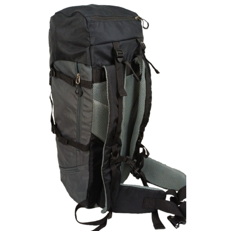Легкий походный, туристический рюкзак с дождевиком 45L Adventuridge черный