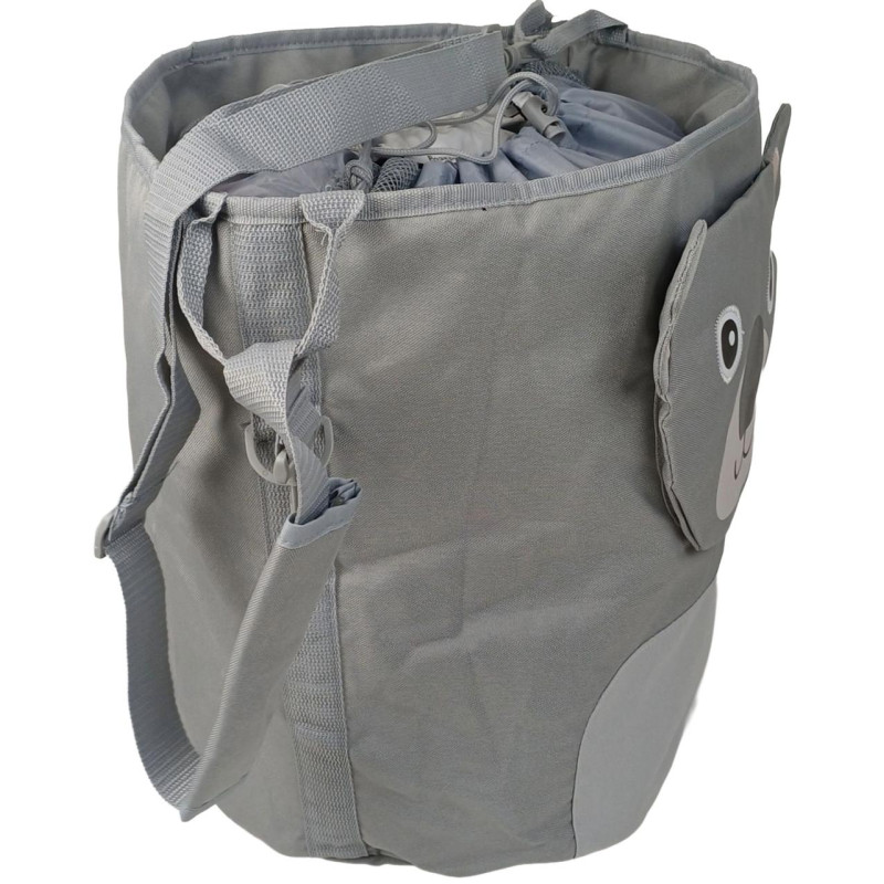 Вместительная детская сумка для игрушек 35L LS серая