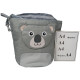 Вместительная детская сумка для игрушек 35L LS серая