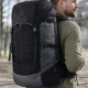 Легкий походный, туристический рюкзак с дождевиком 45L Adventuridge черный