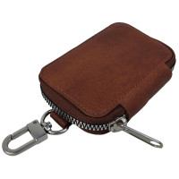 Ключница, чехол для ключей из натуральной кожи Luxury Key Case коричневый