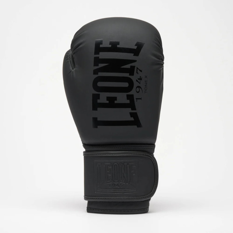 Боксерські рукавиці Leone GN058 TONE X Black, 10 унцій, Натуральна шкіра, Чорний