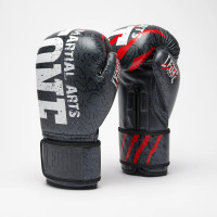 Боксерские перчатки Leone GN004 PRIMAL INSTINCT Black, 14 унций, Полиуретан, Черный