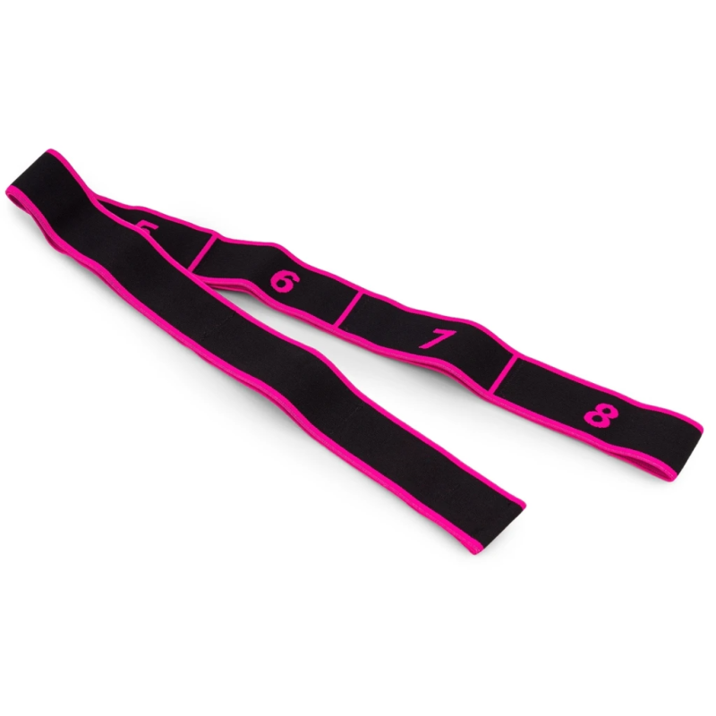 Еспандер з петлями для розтяжки PowerPlay PP_4311 Fitness Band Рожева (88*4см.)