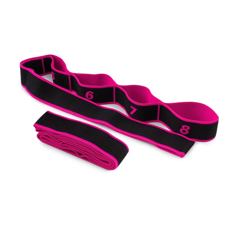 Еспандер з петлями для розтяжки PowerPlay PP_4311 Fitness Band Рожева (88*4см.)