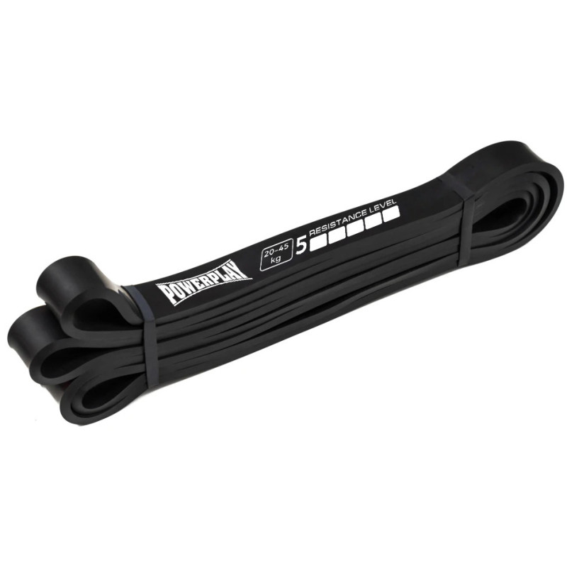 Еспандер-петля (гумка для фітнесу і кроссфіту) PowerPlay 4117 Power Band Чорна (20-45kg)