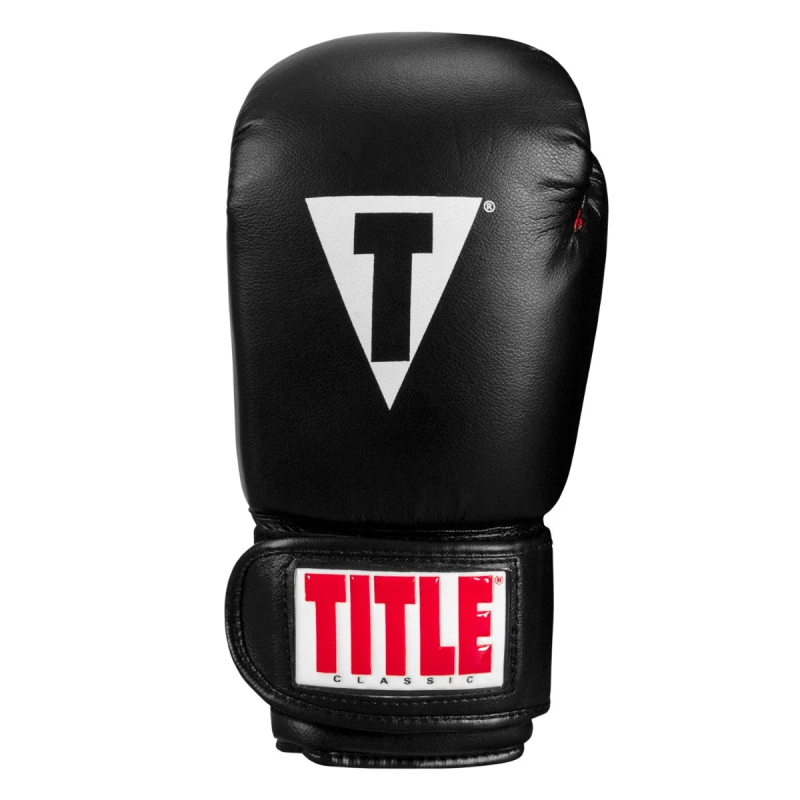 Боксерські рукавиці TITLE Classic Boxing Gloves Black/Red Regular