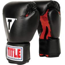 Боксерські рукавиці TITLE Classic Boxing Gloves Black/Red Regular
