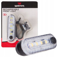 Акумуляторна передня велосипедна фара Walfort Rechargeable Front Light — 8 лм, USB-C, IPX4, 4 режими