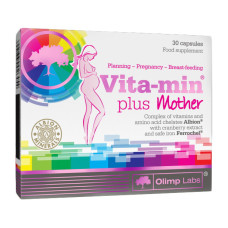 Витамины и минералы, Vita-Min Plus Mama, OLIMP, 30 капсул