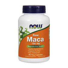 Добавка для здоровья, Maca 750 mg raw, NOW, 90 капсул