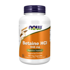 Добавка для здоровья, Betaine HCL 648 mg, NOW, 120 капсул