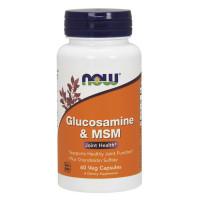 Для суставов и связок, Glucosamine & MSM, NOW, 60 капсул