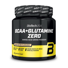 BCAA, BCAA + Glutamine ZERO, BioTech, 480 г (Персиковый холодный чай)