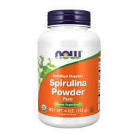 Добавка для здоров'я, Spirulina Powder certified organic, NOW, 113 г (Без смаку)
