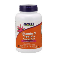 Витамины, Vitamin C Crystals, NOW, 227 г (Без вкуса)