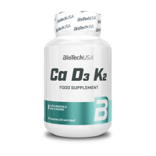 Вітаміни та мінерали, Ca D3 K2, BioTech, 90 капсул