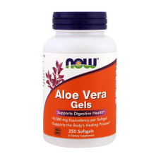 Добавка для здоровья, Aloe Vera Gels, NOW, 250 капсул